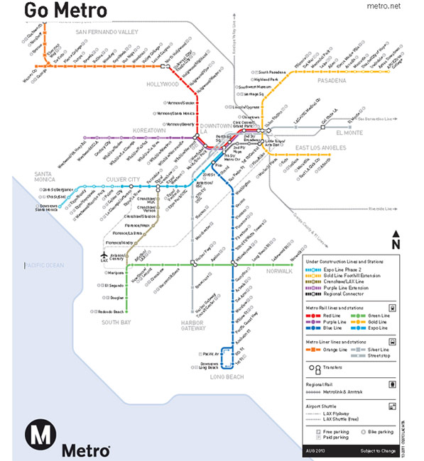 Los Angeles Subway Map