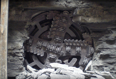 Breakthrough on one of the seven tunnel alignments