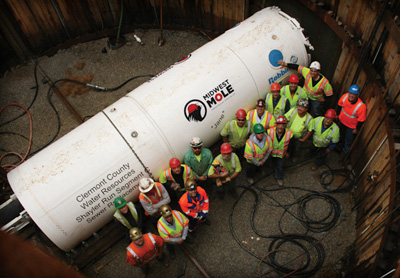 Midwest Mole workers with Robbins rockhead